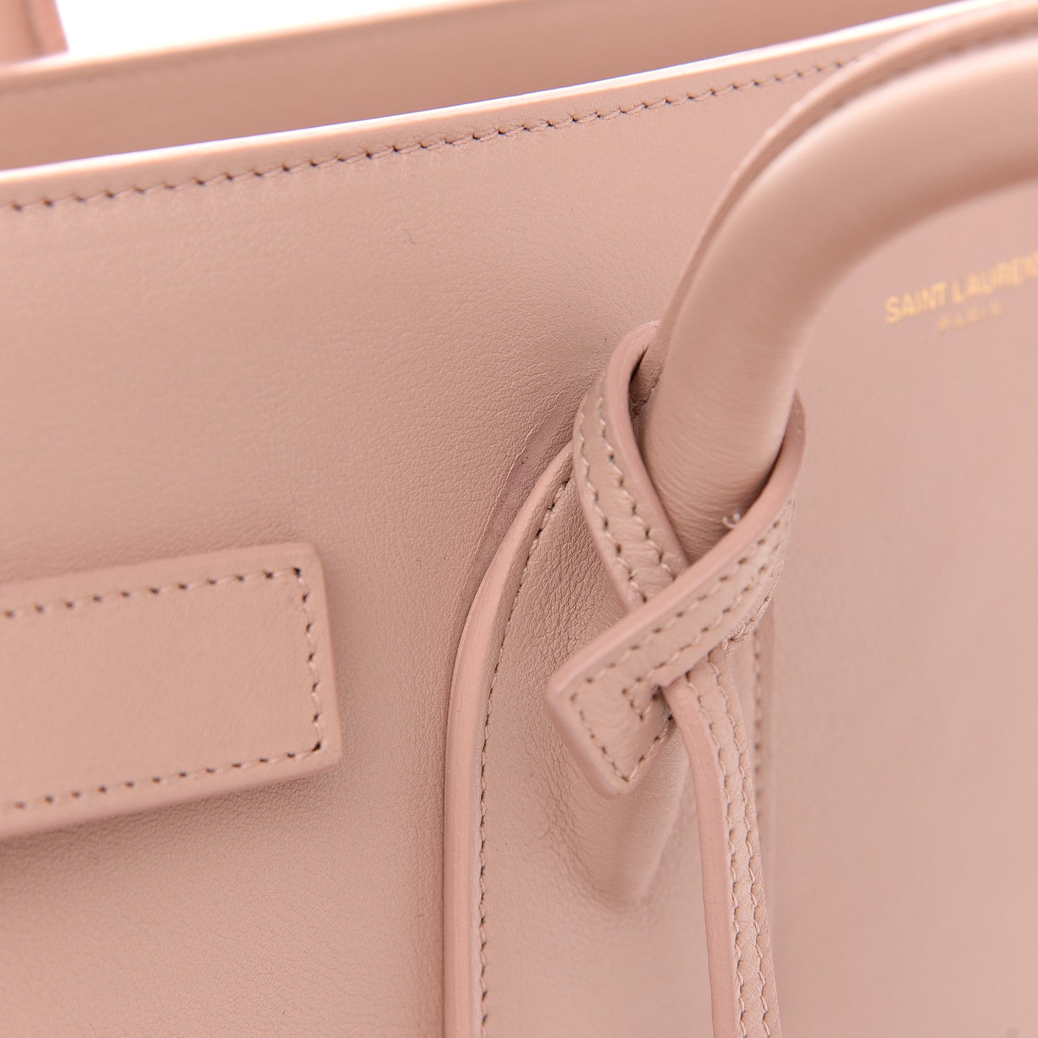 Saint Laurent Calfskin Small Sac De Jour Pale Blush 12 of 14