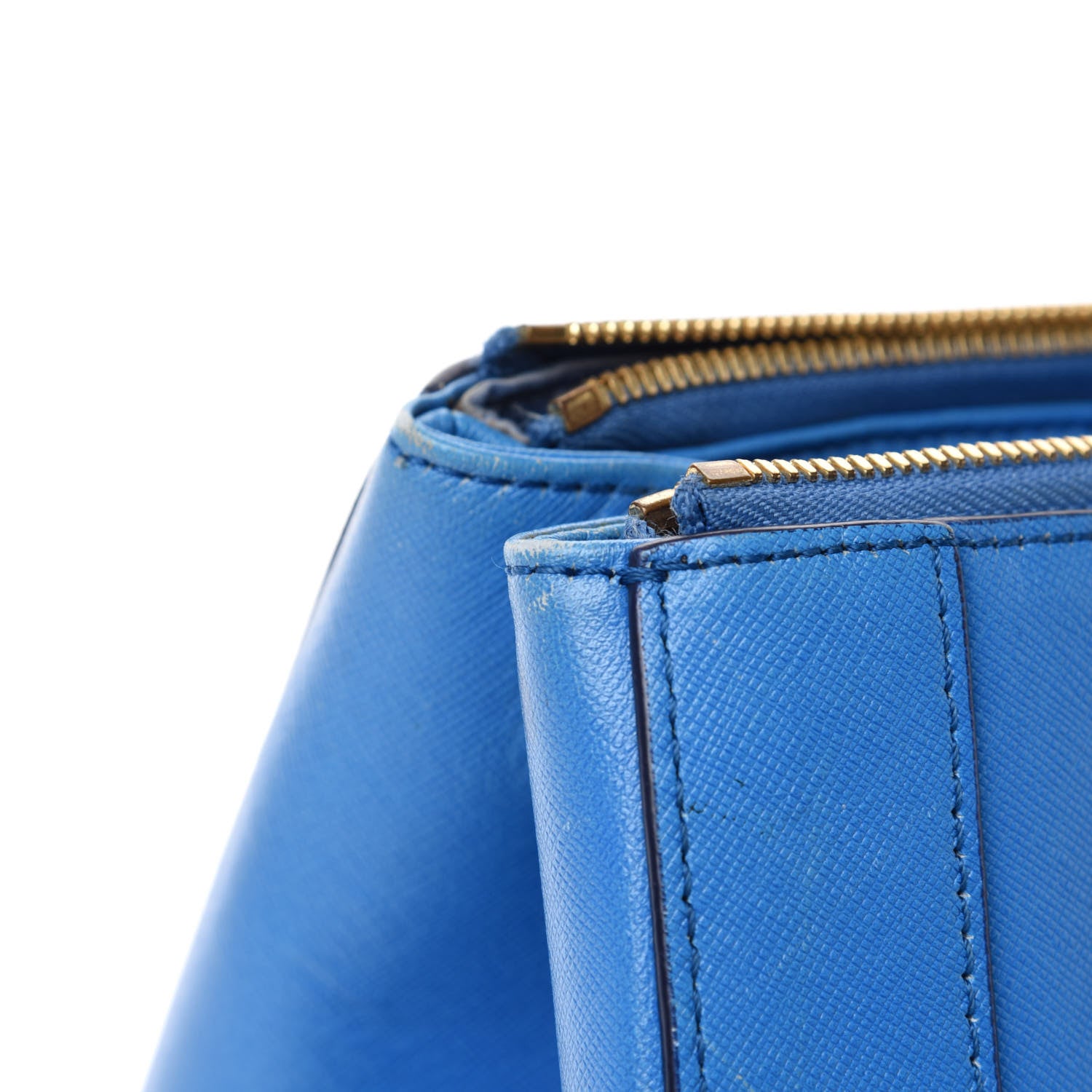 MCM Saffiano Nuovo Tote Blue 11 of 14