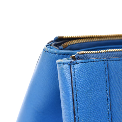 MCM Saffiano Nuovo Tote Blue 11 of 14