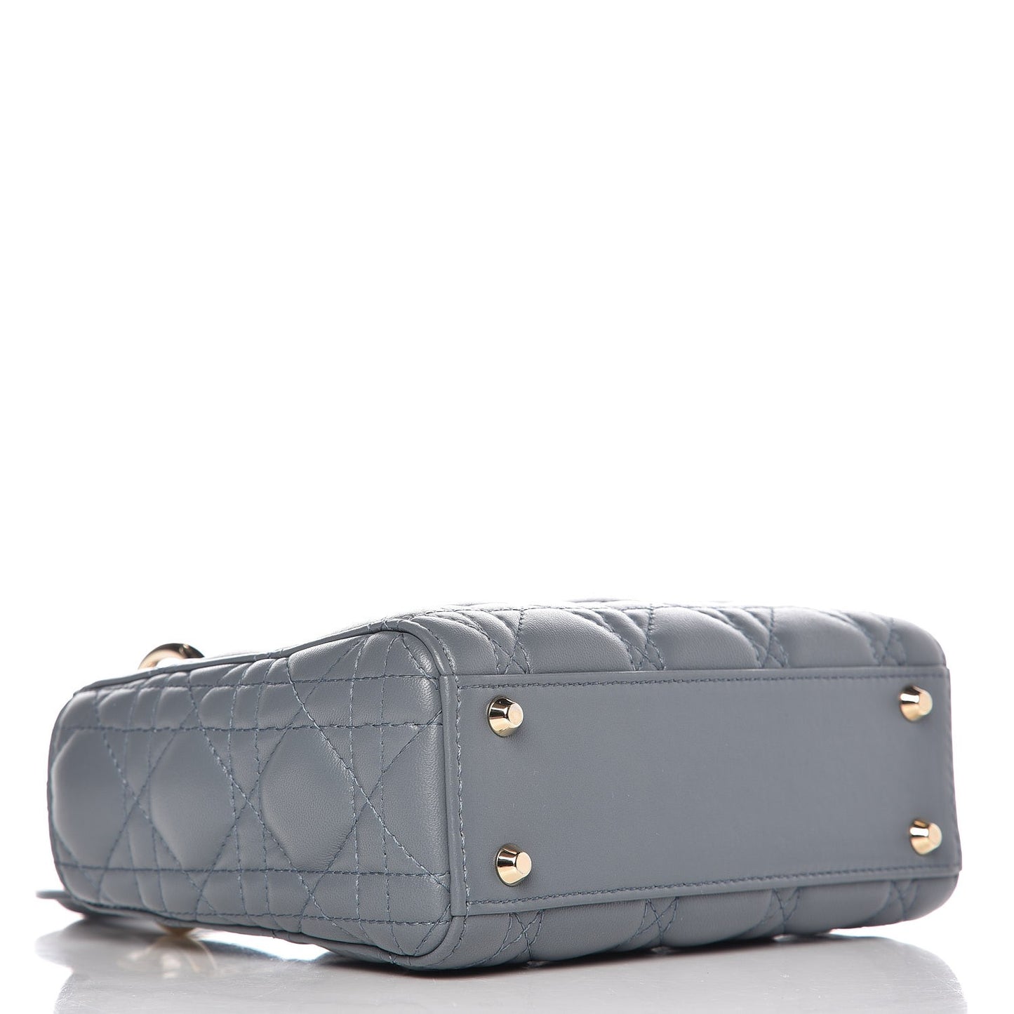 Lambskin Cannage Mini Lady Dior Blue