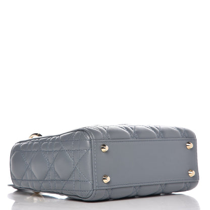 Christian Dior Lambskin Cannage Mini Lady Dior Blue 3 of 6