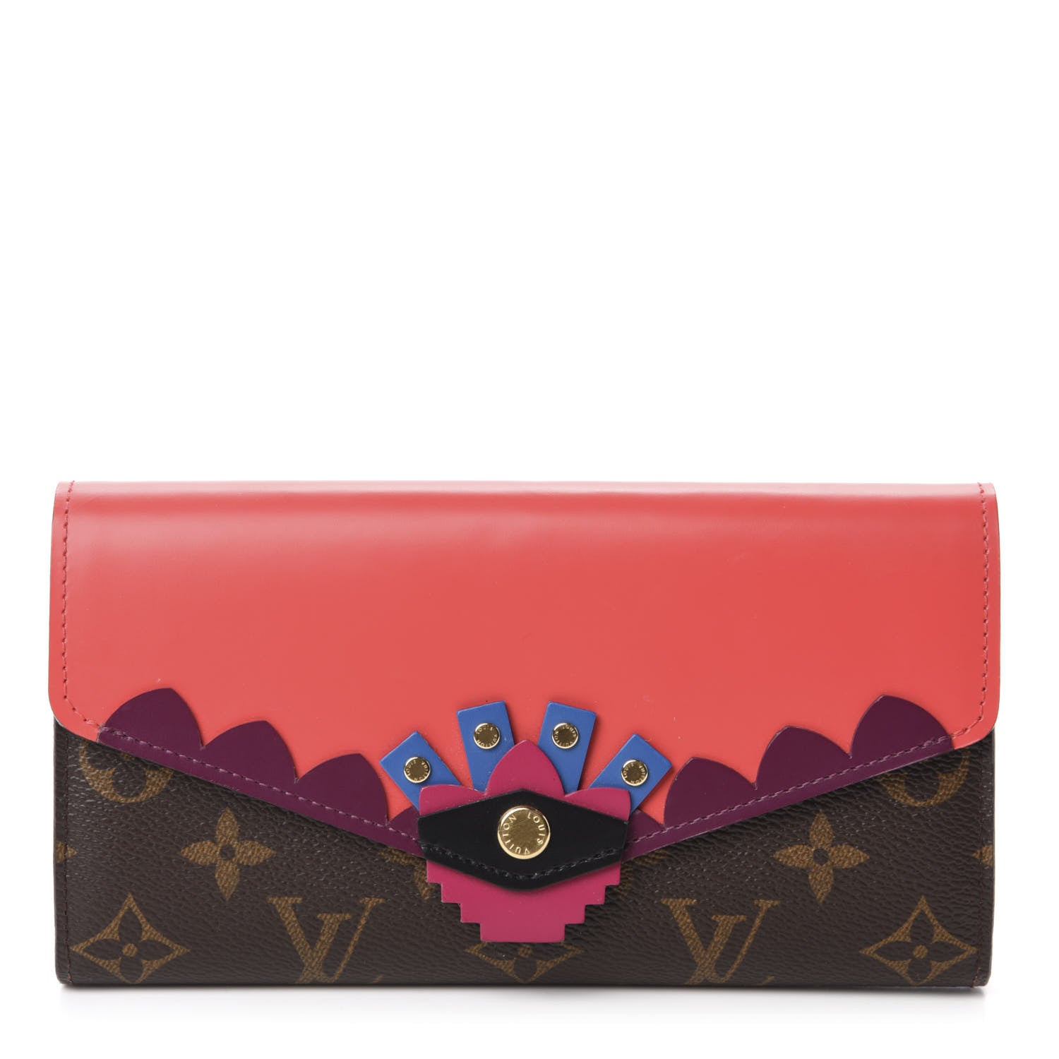 Louis Vuitton Monogram Totem Sarah Wallet Flamingo 1 of 6