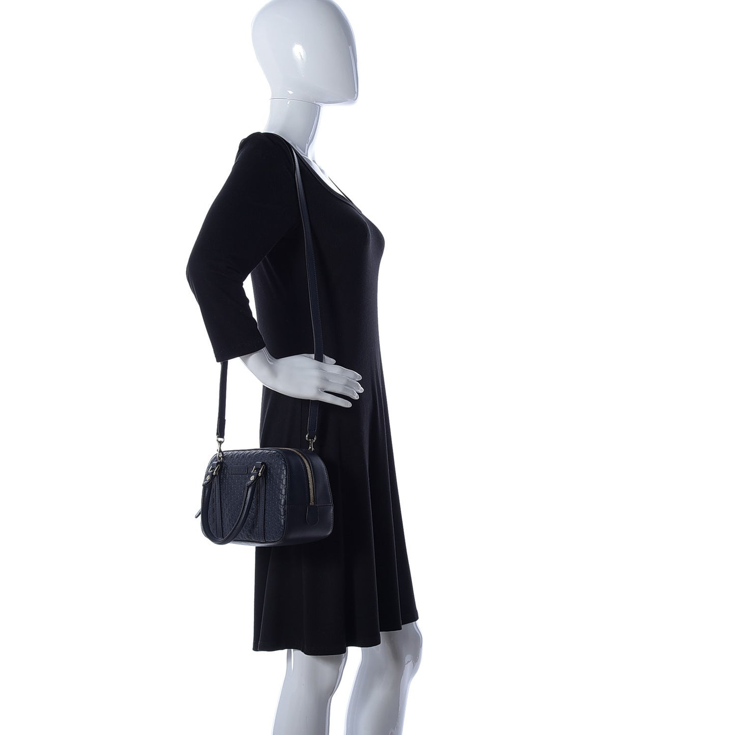Soft Microguccissima Small Crossbody Bag Blue