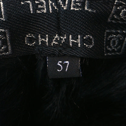 Chanel Lambskin Fur CC Sports Cap 57 Black 8 of 8