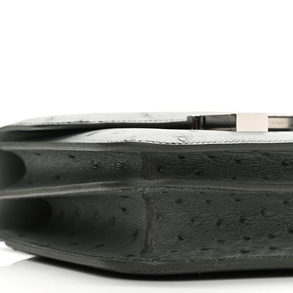Hermes Ostrich Constance 18 Graphite 9 of 11