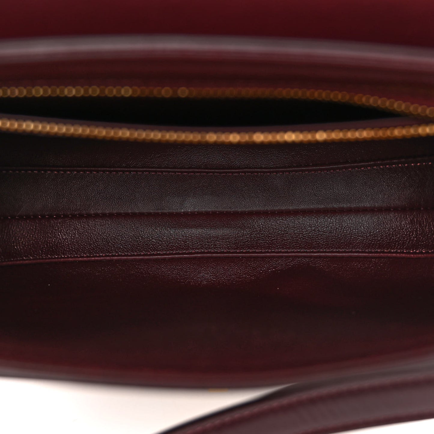 Satinated Calfskin Medium Besace 16 Burgundy