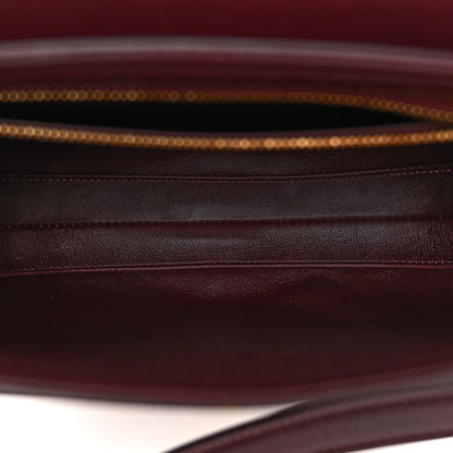 Celine Satinated Calfskin Medium Besace 16 Burgundy 5 of 9