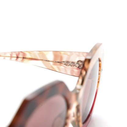Chanel Acetate Round Sunglasses 71348A Pink Dark Tortoise 6 of 8