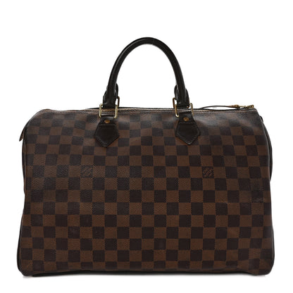 Louis Vuitton Damier Ebene Speedy 35 1 of 17