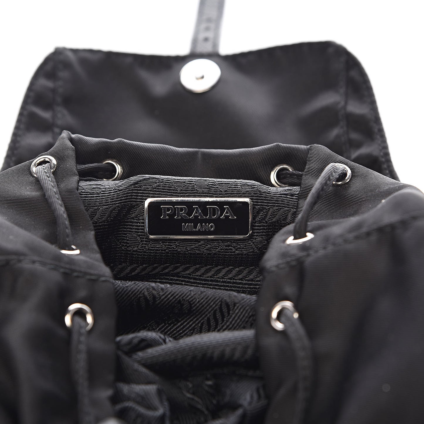 Nylon Vela Mini Crossbody Backpack Black