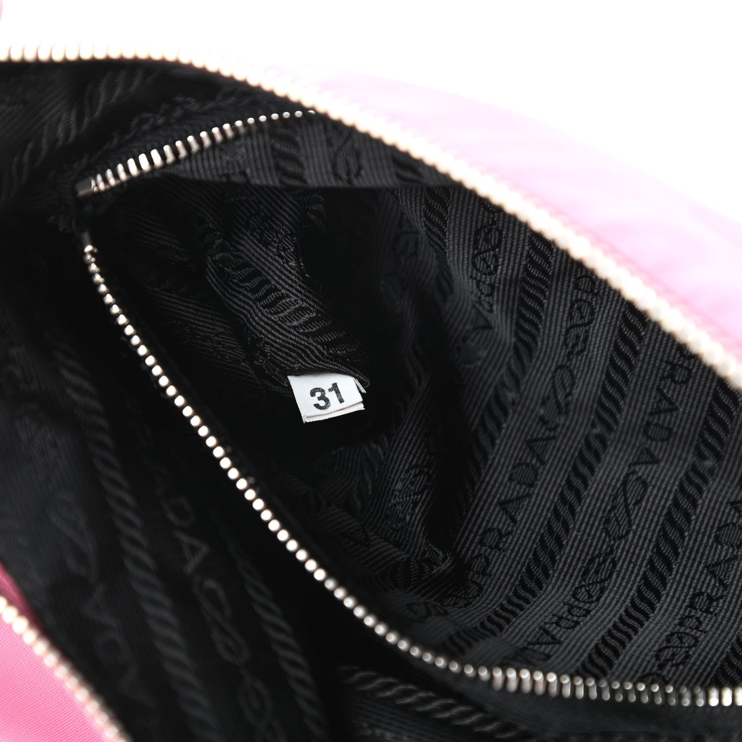 Prada Tessuto Nylon Pochette Bag Begonia 9 of 10