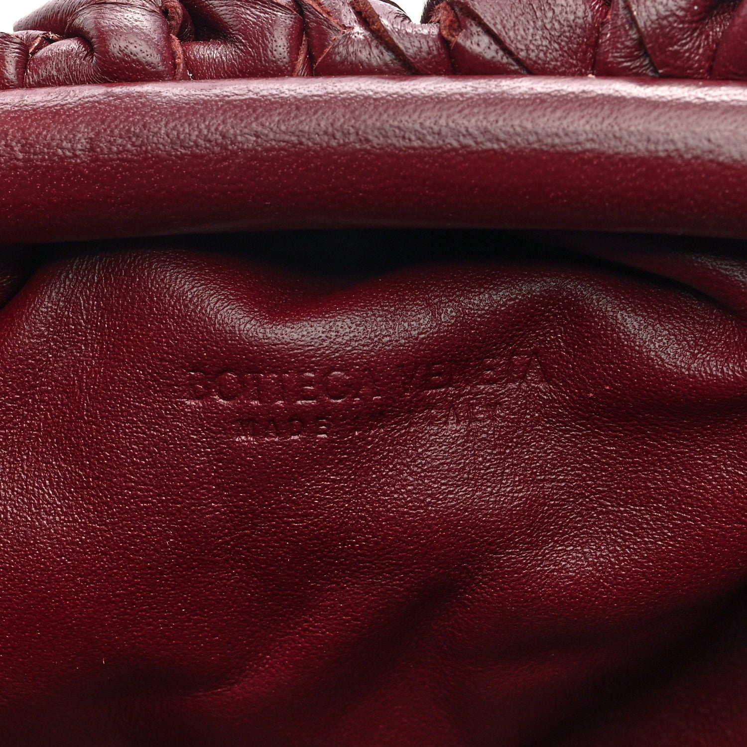 Bottega Veneta Nappa Intrecciato Studded The Mini Pouch  Barolo 6 of 9