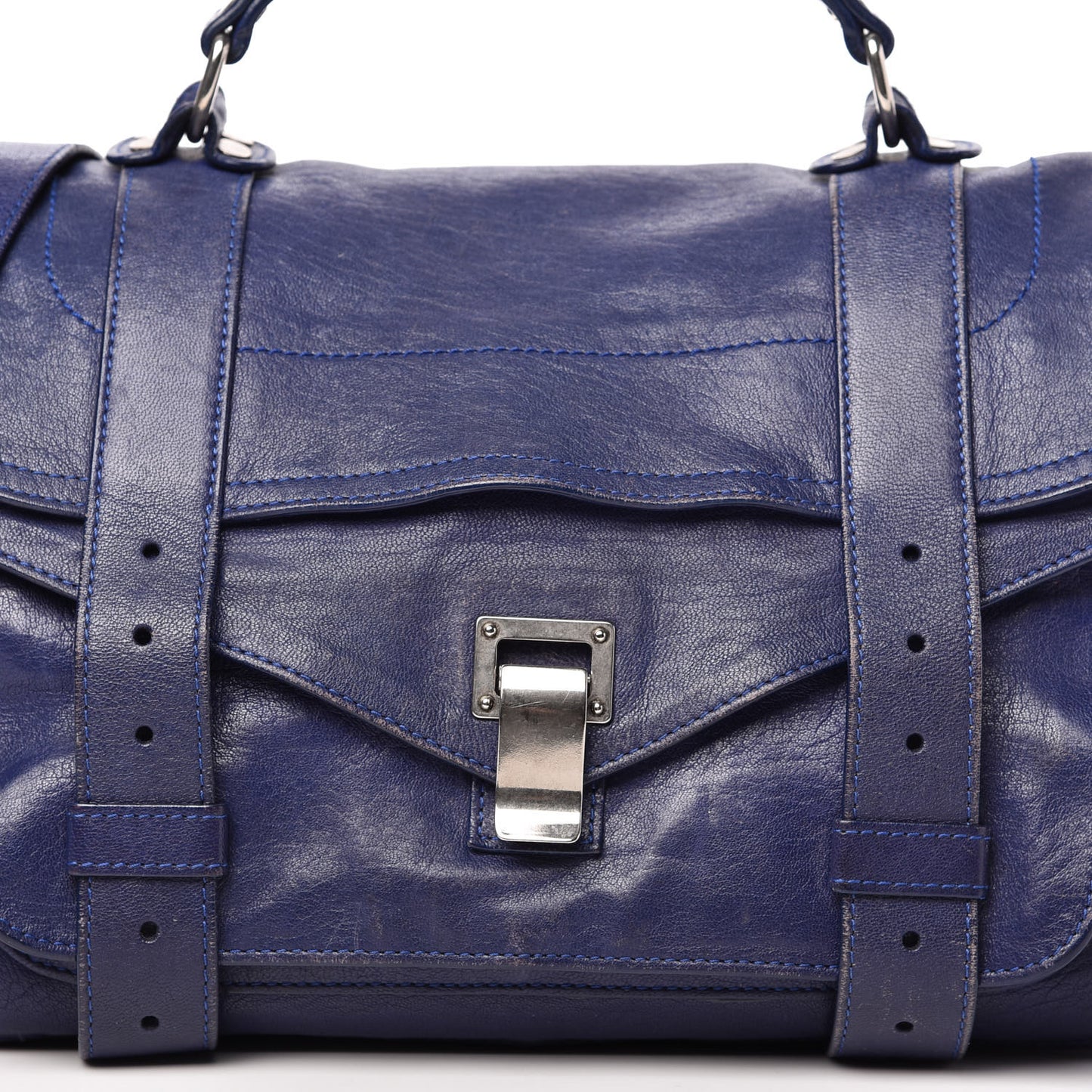 Lambskin Medium PS1 Satchel Cobalt Blue