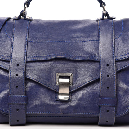 Proenza Schouler Lambskin Medium PS1 Satchel Cobalt Blue 11 of 15