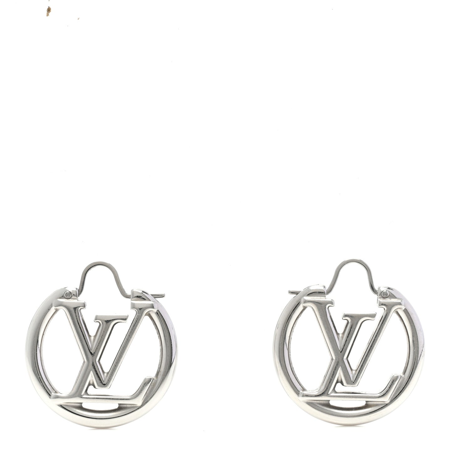 Palladium Small Louise Hoop Earrings Silver