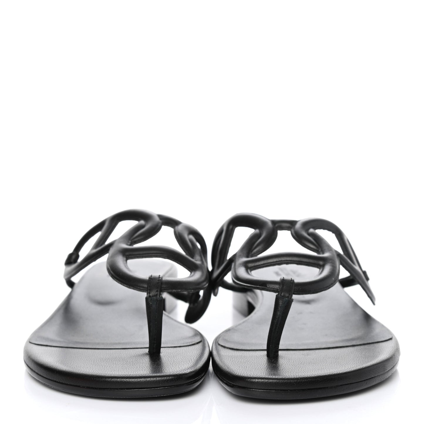 Nappa Womens Beach Sandals 36 Black