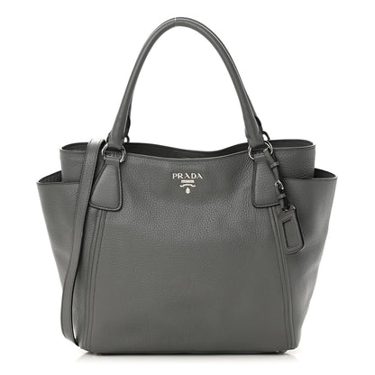 Prada Vitello Daino Side Pocket Tote Marmo 1 of 18