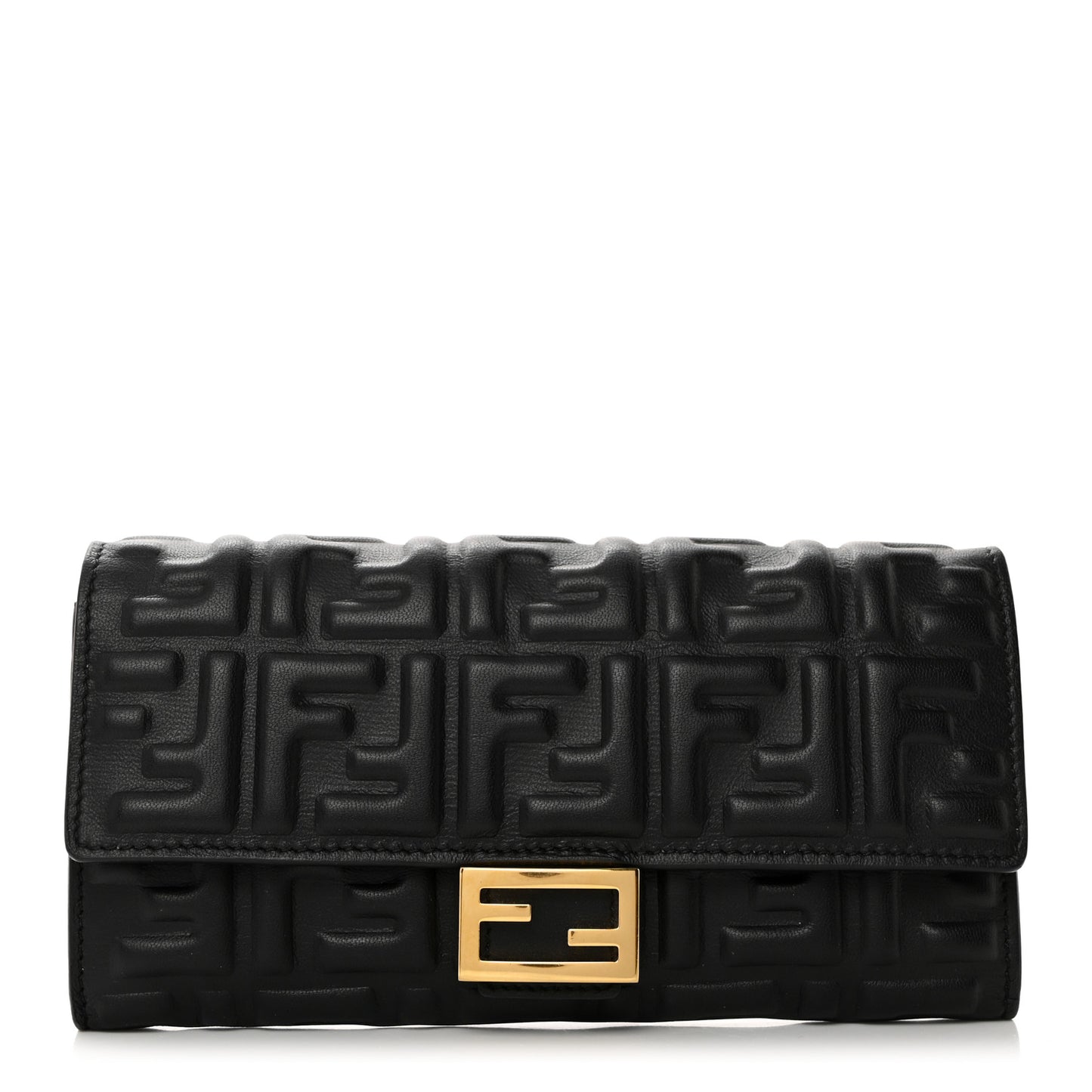 Nappa Matisse FF Embossed Continental Wallet Black