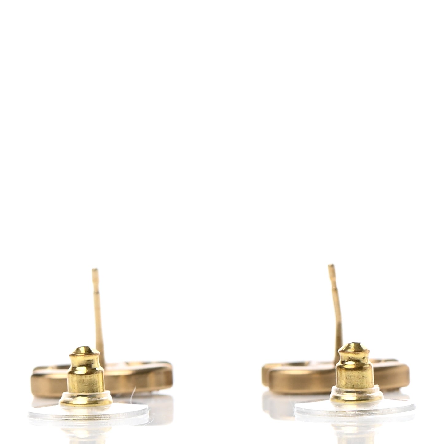 Crystal CC Earrings Gold