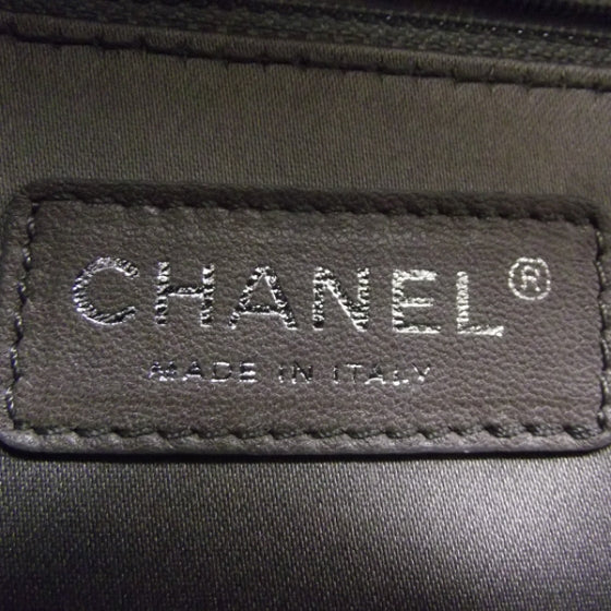 Lambskin Quilted Flap Black/White