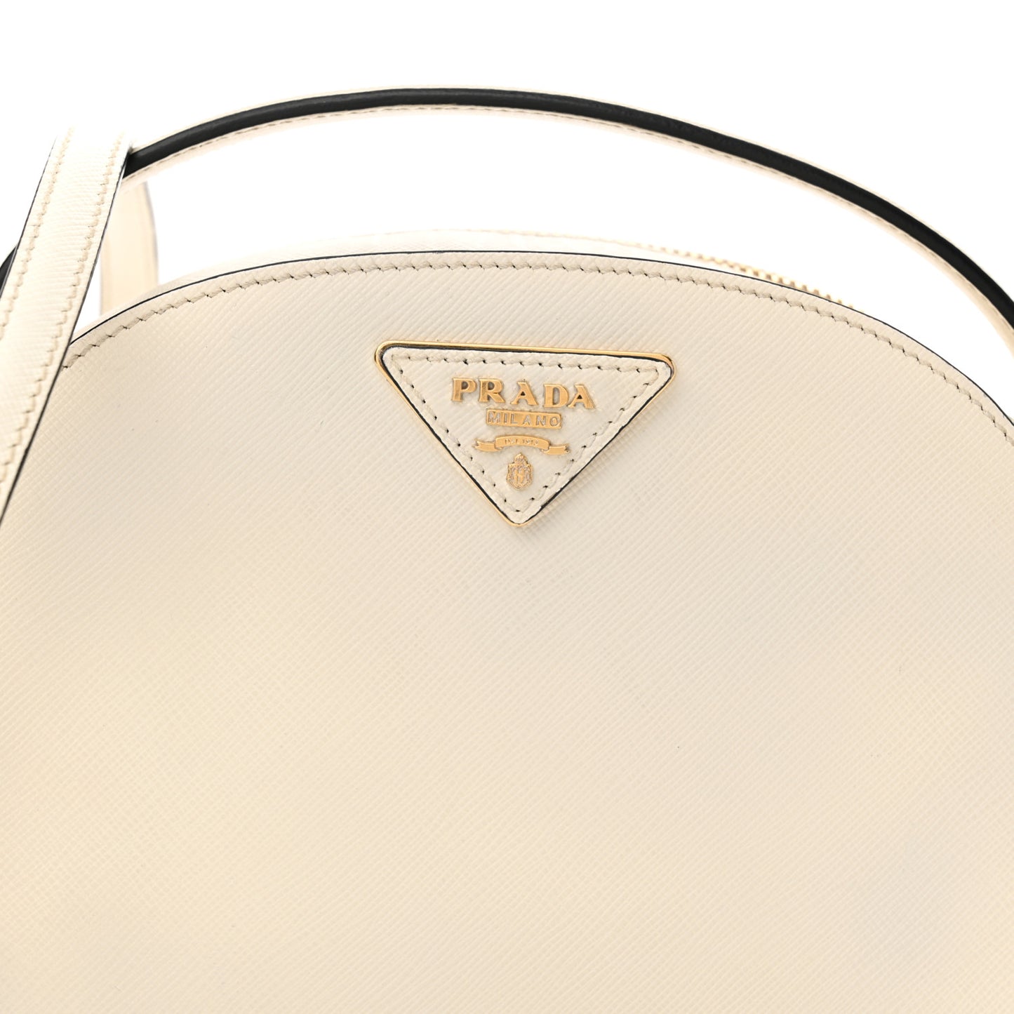 Saffiano Lux Odette Crossbody White