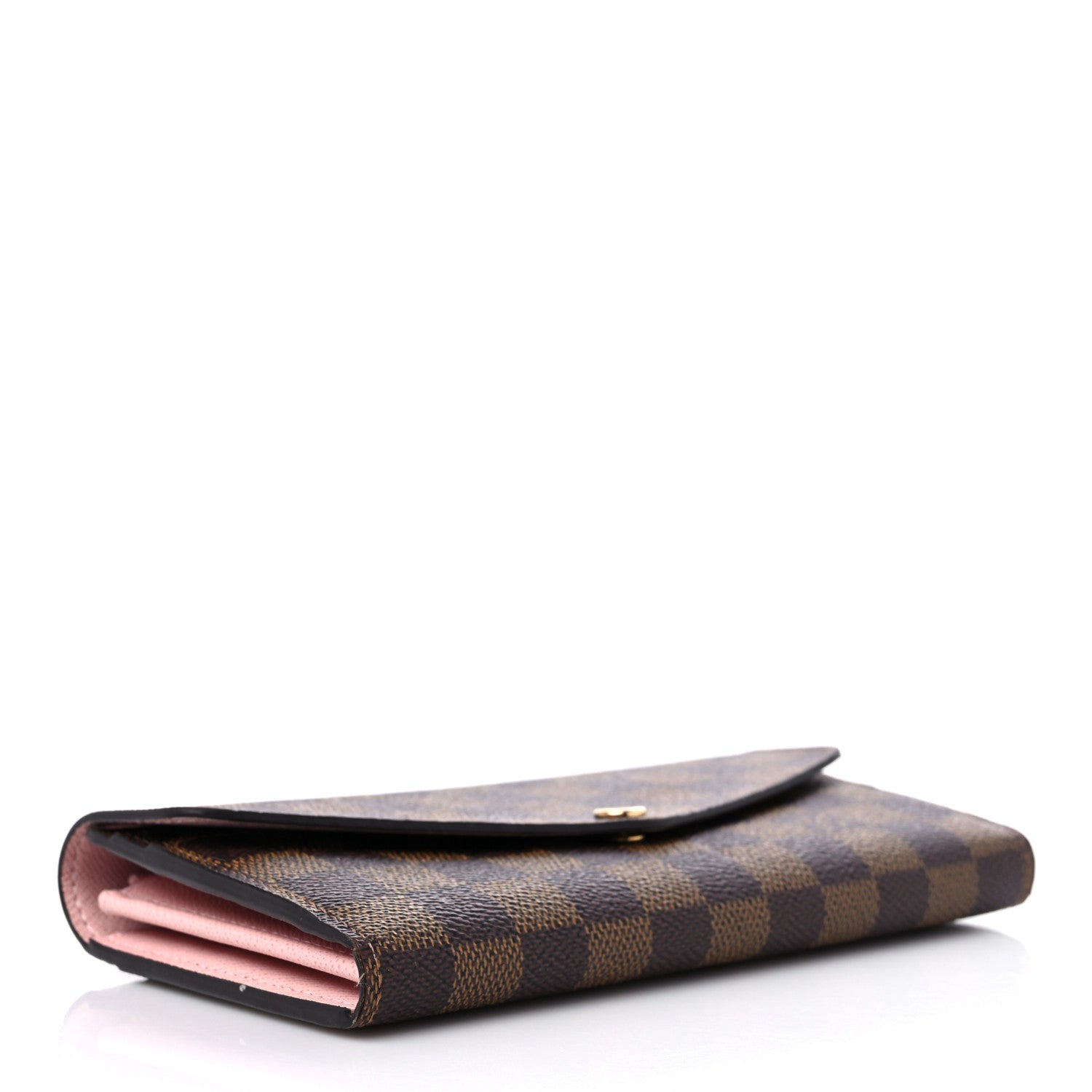 Louis Vuitton Damier Ebene Sarah Wallet NM Rose Ballerine 4 of 12