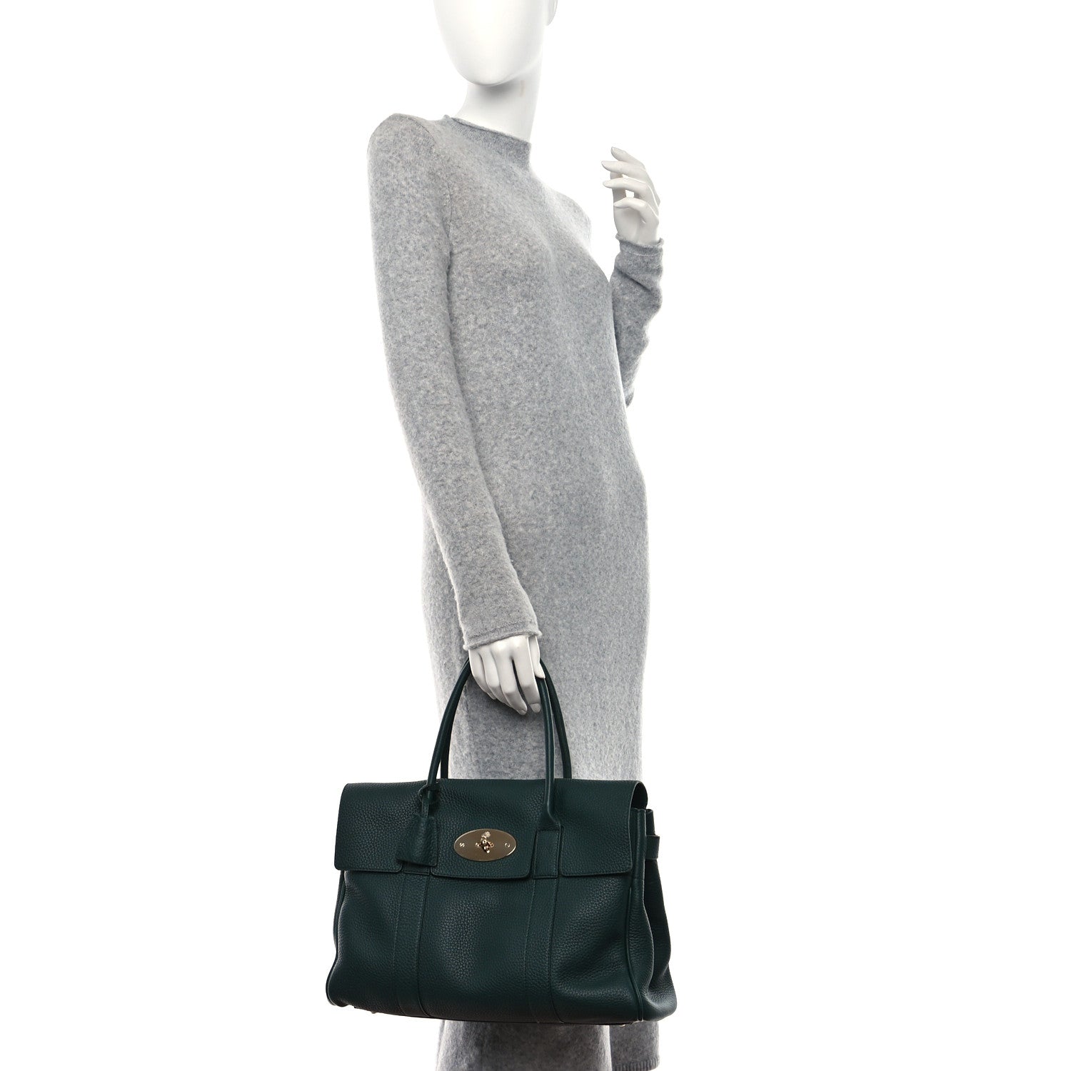 Mulberry Heavy Grain Bayswater Mulberry Green 2 of 9