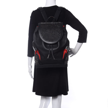 Christian Louboutin Calfskin Spiked Explorafunk Backpack Black 2 of 10