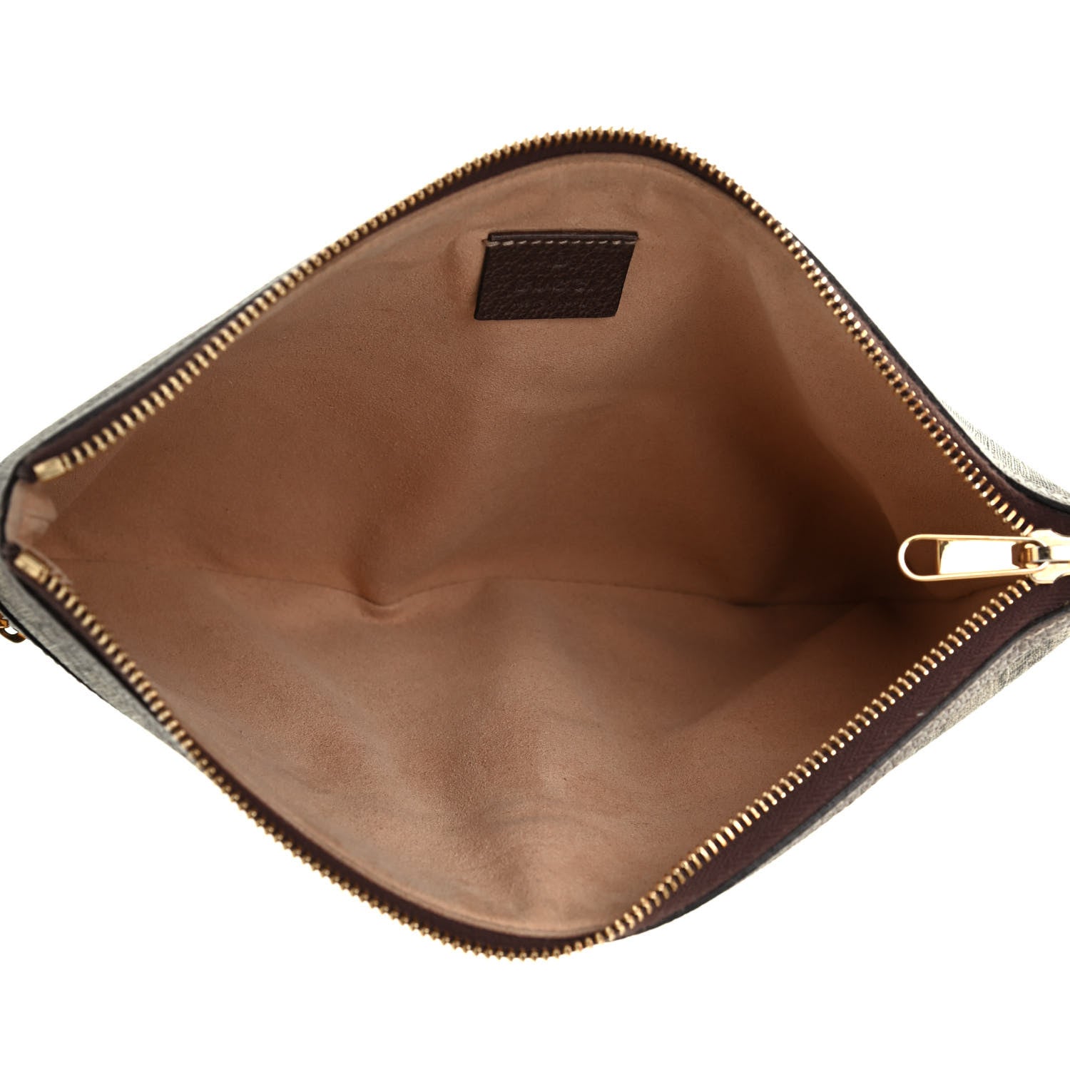 Gucci GG Supreme Monogram Large Ophidia Pouch Clutch Brown 5 of 7