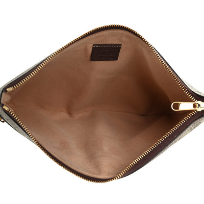 Gucci GG Supreme Monogram Large Ophidia Pouch Clutch Brown 5 of 7