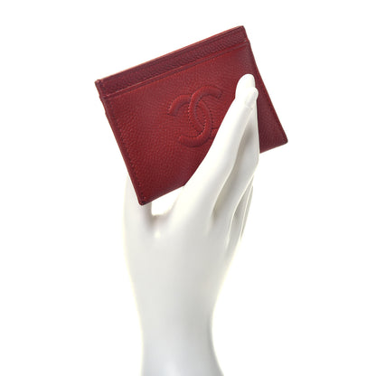 Chanel Caviar Timeless CC Card Holder Red 2 of 8