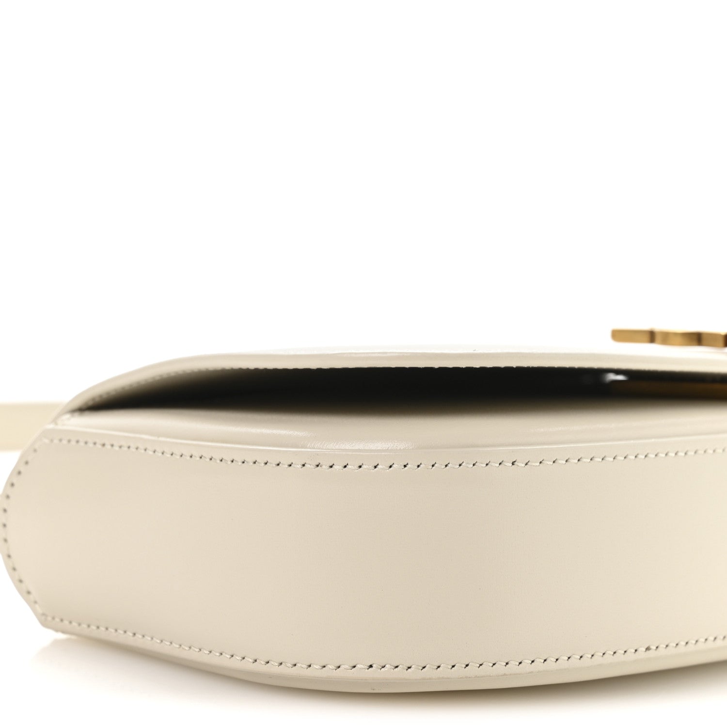 Saint Laurent Box Calfskin Mini Voltaire Shoulder Bag Crema soft 9 of 11