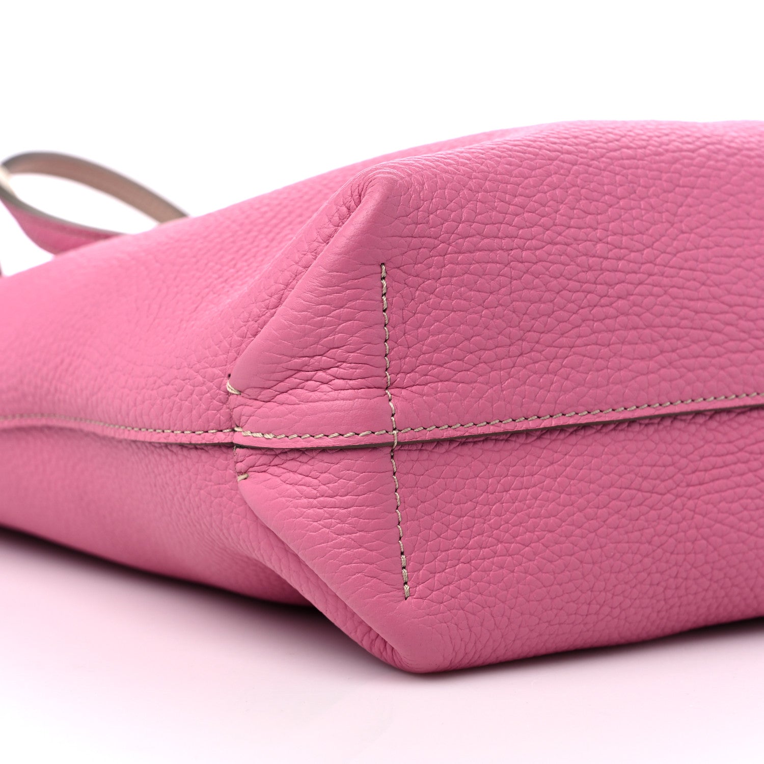 Moynat Taurillon Blush Calfskin Quattro Reversible Tote TPM Tourterelle Hot Pink 14 of 15