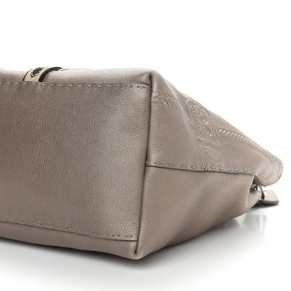 Fendi Cuoio Romano Selleria Small Villa Borghese Tote Peltro 9 of 14