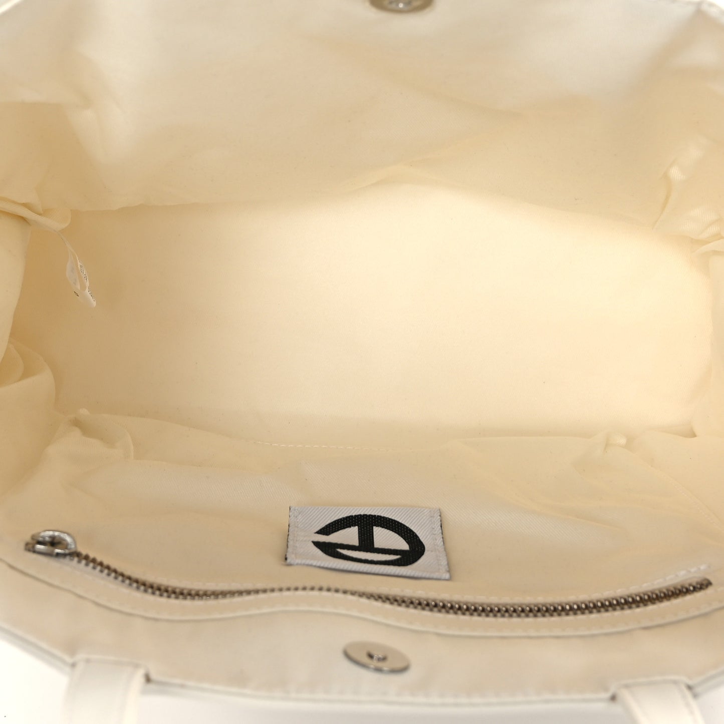 Vegan Leather Medium Shopping Bag White