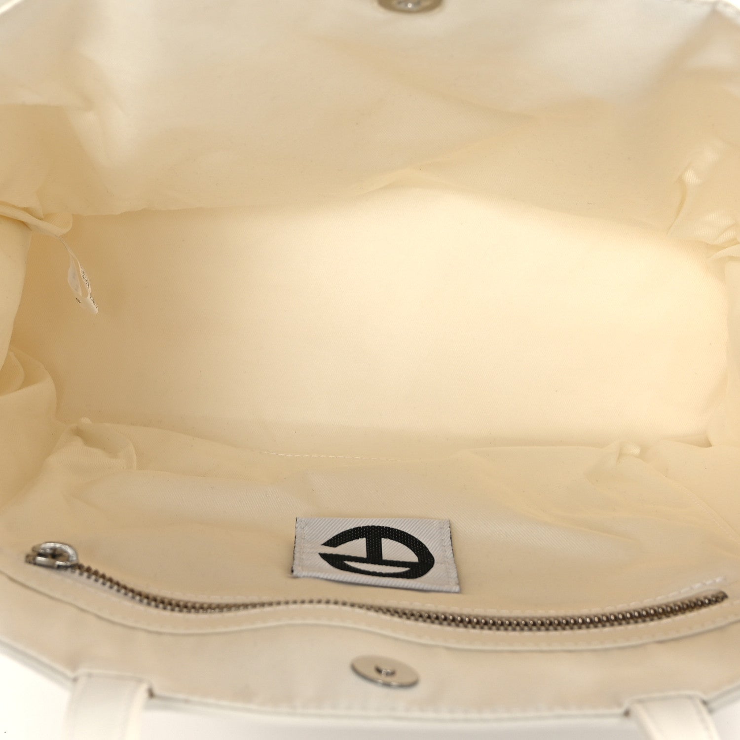 Telfar Vegan Leather Medium Shopping Bag White 5 of 9