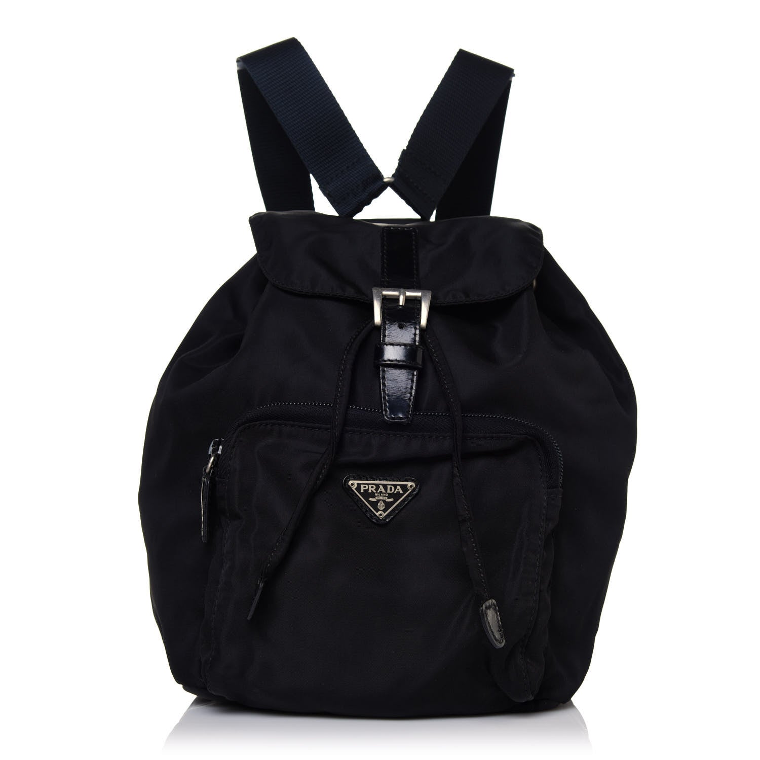 Prada Tessuto Nylon Vela Cinch Backpack Black 1 of 10