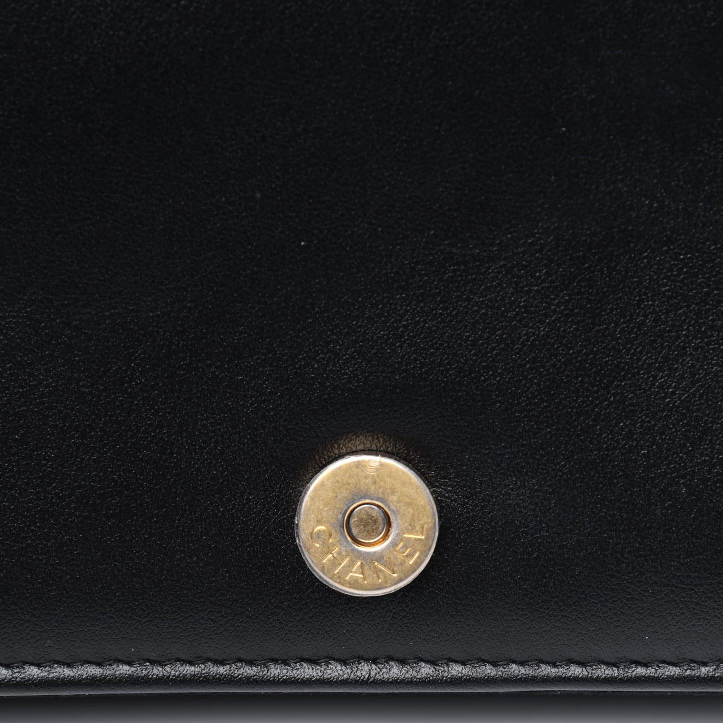 Velvet Quilted Boy Wallet On Chain WOC Black