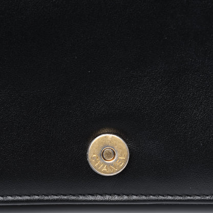 Chanel Velvet Quilted Boy Wallet On Chain WOC Black 11 of 14