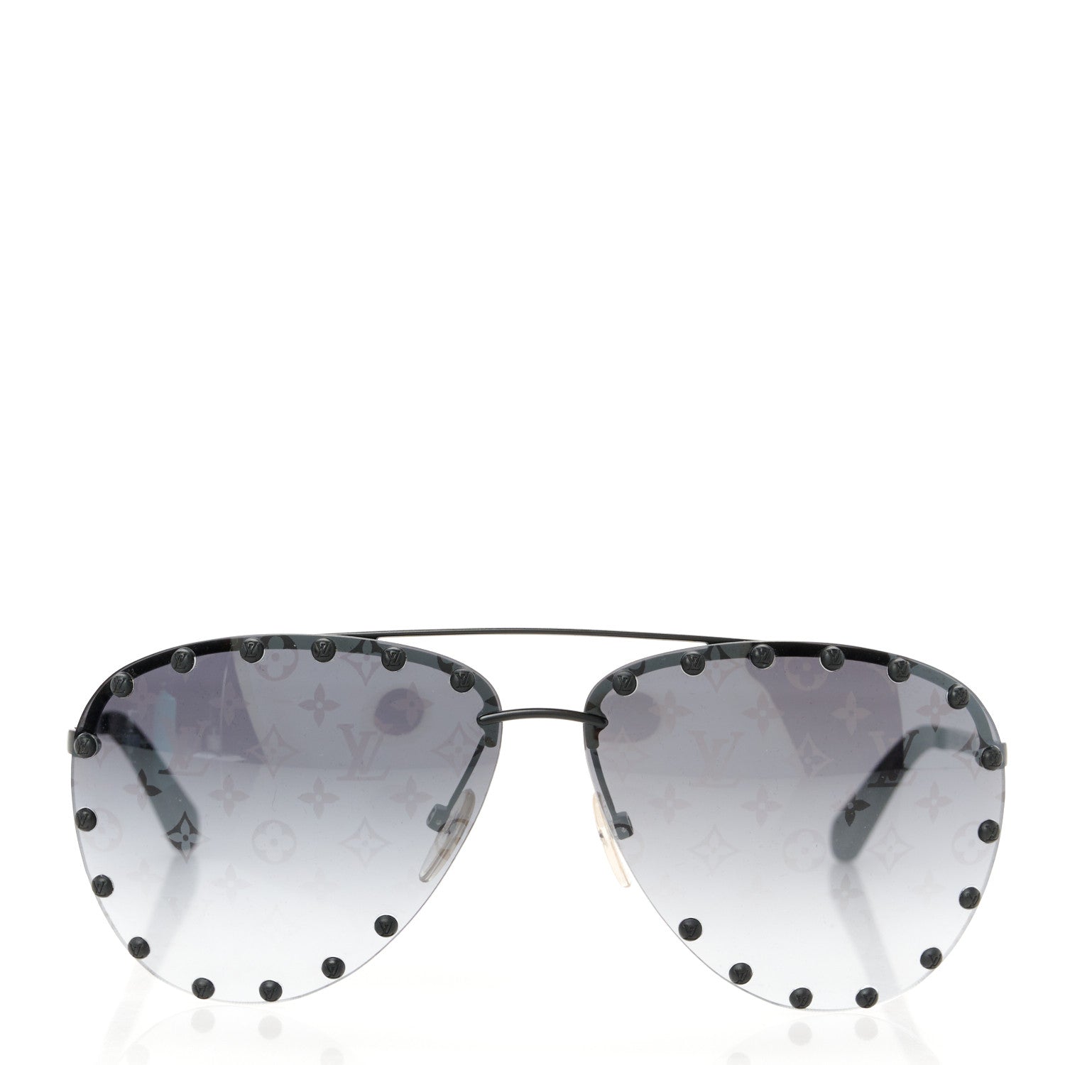 Louis Vuitton Monogram The Party Aviator Gradient Z0973U Sunglasses Black 2 of 9