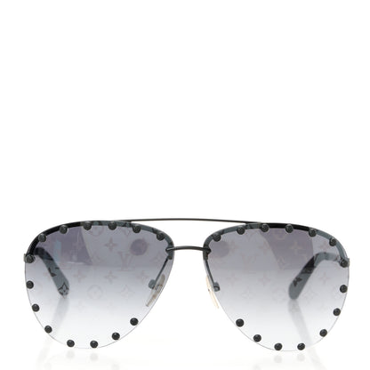 Louis Vuitton Monogram The Party Aviator Gradient Z0973U Sunglasses Black 2 of 9