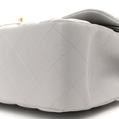 Chanel Caviar Quilted Jumbo Double Flap Grey 10 of 14