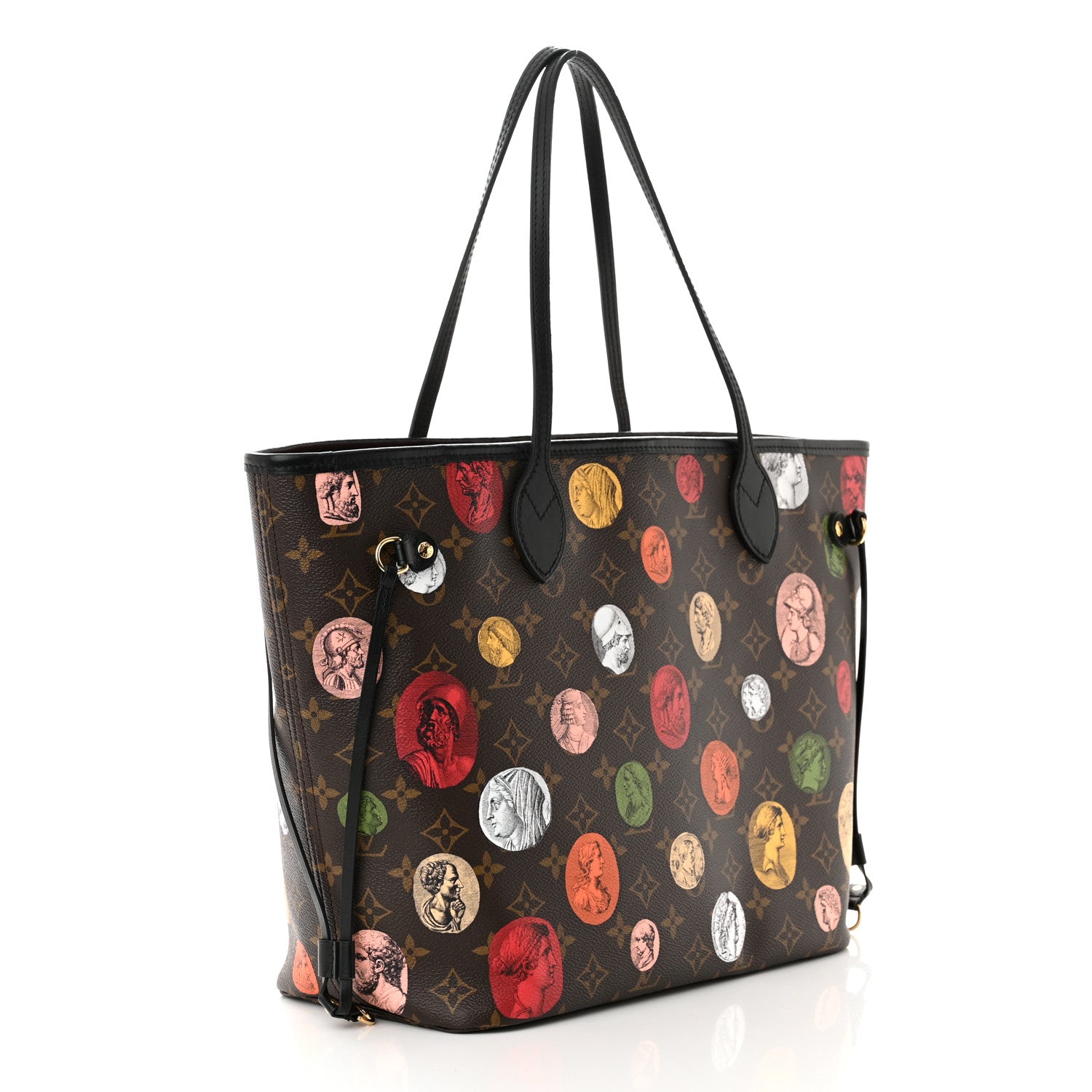 Louis Vuitton X Fornasetti Monogram Cameo Neverfull MM 4 of 10