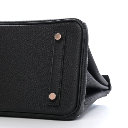 Hermes Togo Birkin 25 Black 8 of 8
