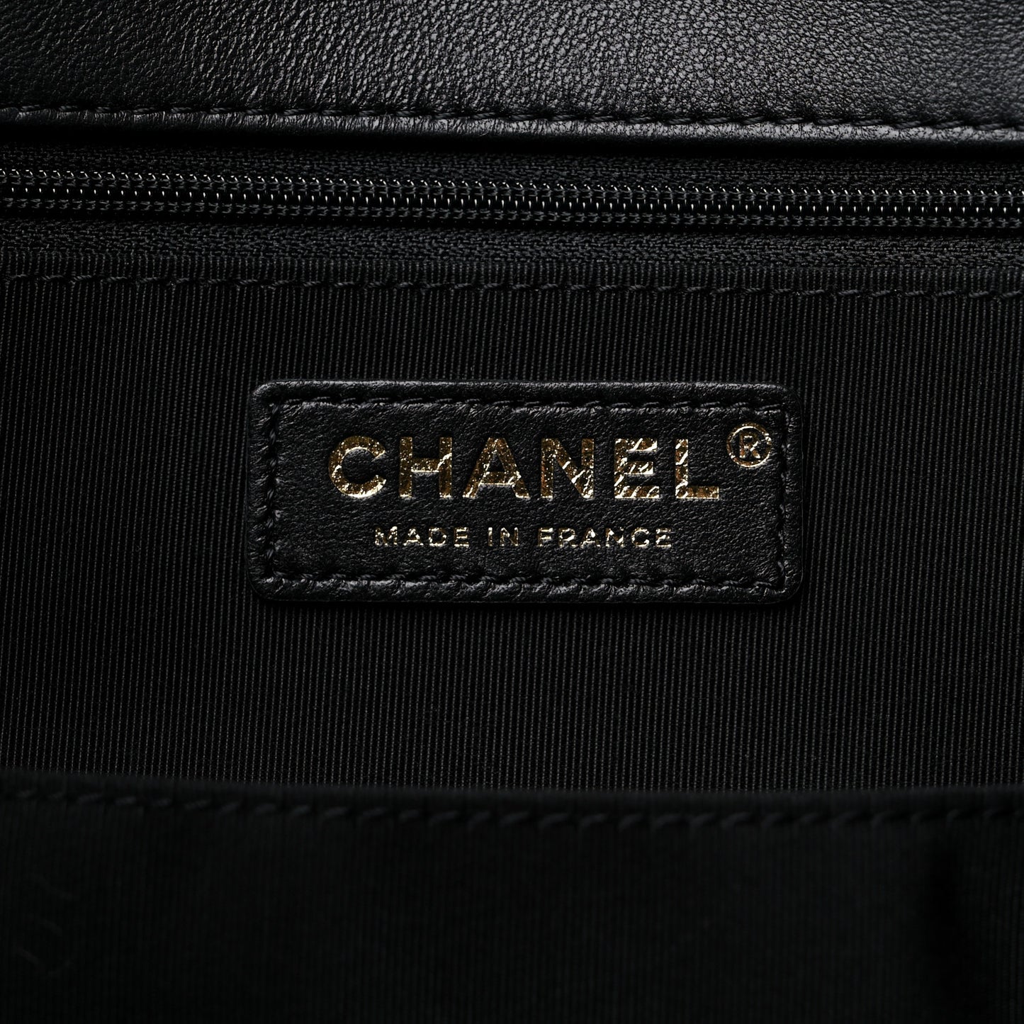 Shearling Sequin Tweed Shopper Tote Black