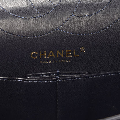 Chanel Aged Calfskin Quilted 2.55 Reissue 226 Flap Navy Dark Blue 6 of 15