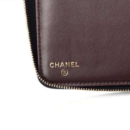Chanel Caviar Quilted Large Zip Around Organizer Wallet Black 6 of 8