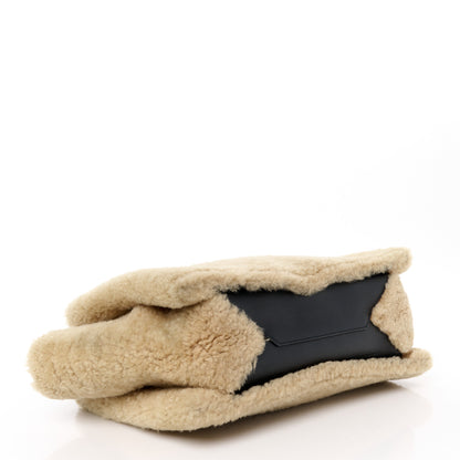 Celine Shearling Cabas Natural Tan 4 of 9