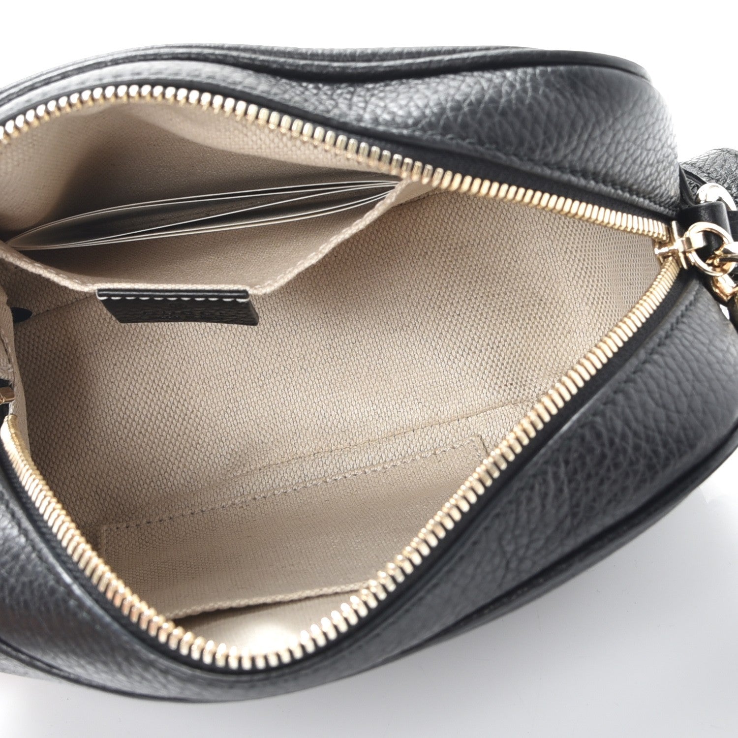 Gucci Pebbled Calfskin Small Soho Disco Bag Black 5 of 10
