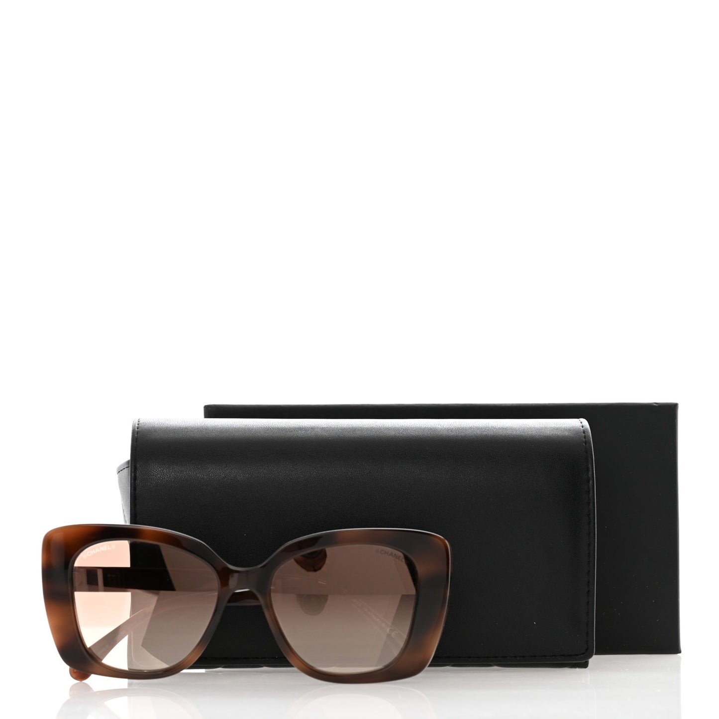 Acetate Strass Square Sunglasses 5422 Tortoise